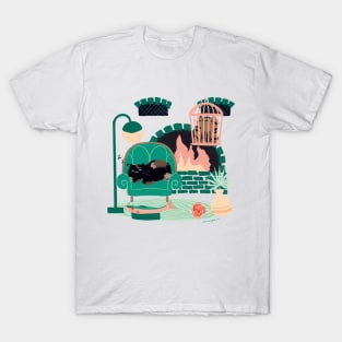 Truffle the Cat’s Staycation T-Shirt